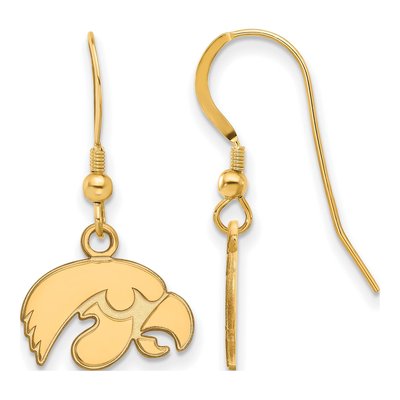 University of Iowa Gold-Plated Sterling Silver Hawk Earrings