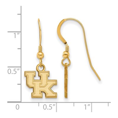 University of Kentucky Gold-Plated Sterling Silver Wildcats Earrings – view 2