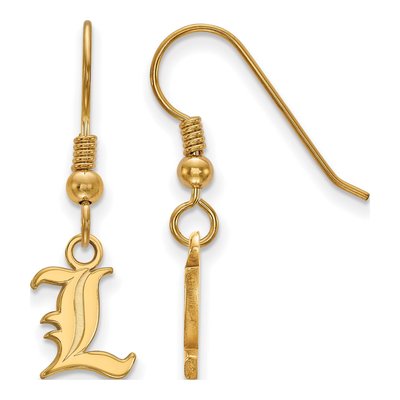 University of Louisville Gold-Plated Sterling Silver Letter L Earrings