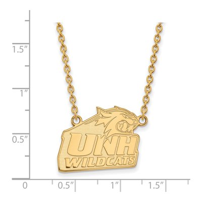 University of New Hampshire Gold-Plated Sterling Silver Large Pendant Necklace – view 2
