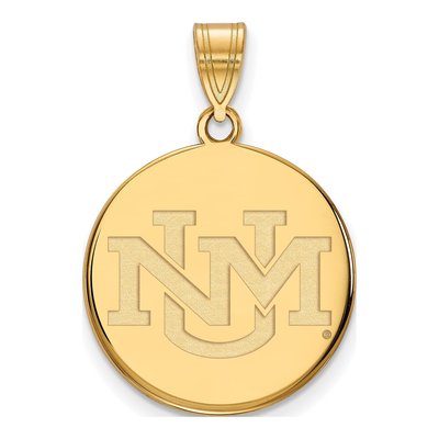 University of New Mexico Gold-Plated Sterling Silver Large Pendant