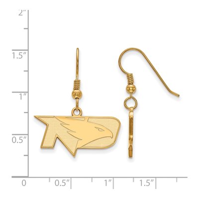 University of North Dakota Gold-Plated Sterling Silver UND Earrings – view 2