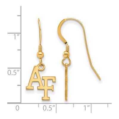 United States Air Force Academy Gold-Plated Sterling Silver Air Dangle Earrings – view 2