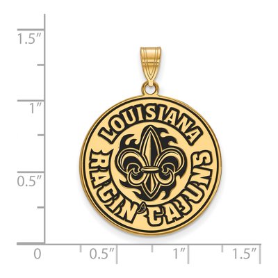 Louisiana-Lafayette Extra Large Enamel Pendant – view 2