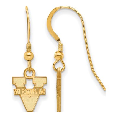 University of Virginia Gold-Plated Sterling Silver UVA Extra Small Earrings