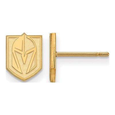 Vegas Golden Knights Gold-Plated Sterling Silver Stud Earrings