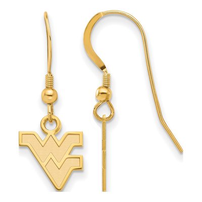 West Virginia University Gold-Plated Sterling Silver WVU Extra Small Wire Earrings