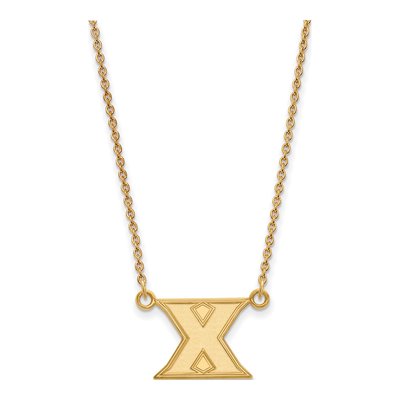 Xavier University Gold-Plated Sterling Silver Small Letter X Necklace
