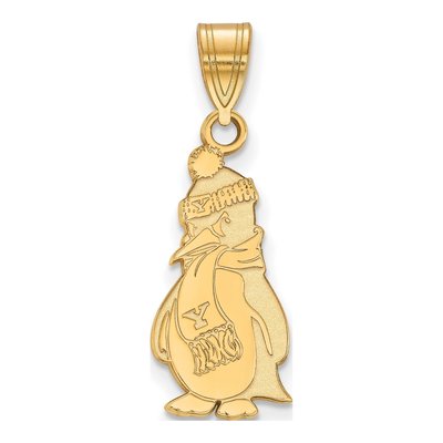 Youngstown State University Gold-Plated Sterling Silver Large Penguin Pendant
