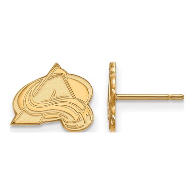 Colorado Avalanche Gold-Plated Sterling Silver Letter A Earrings