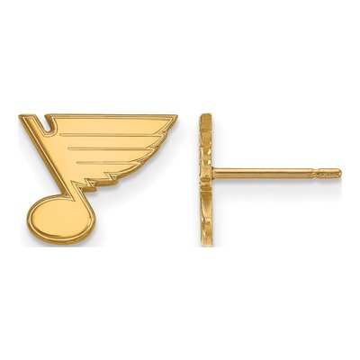 St. Louis Blues Gold-Plated Sterling Silver Earrings