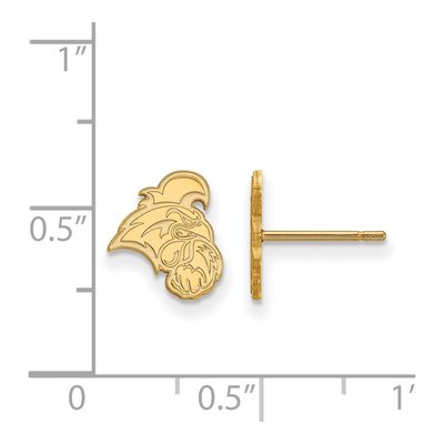 Coastal Carolina University Gold-Plated Sterling Silver Chanticleer Stud Earrings – view 2