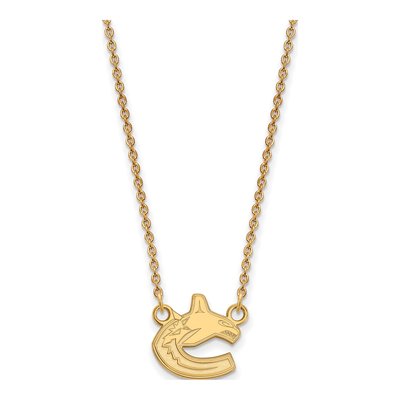 Vancouver Canucks Gold-Plated Sterling Silver Small Pendant Necklace