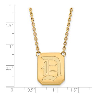 Duquesne University Gold-Plated Sterling Silver Large Letter D Necklace – view 3
