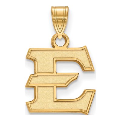 East Tennessee State University Gold-Plated Sterling Silver ETSU Small Letter E Pendant