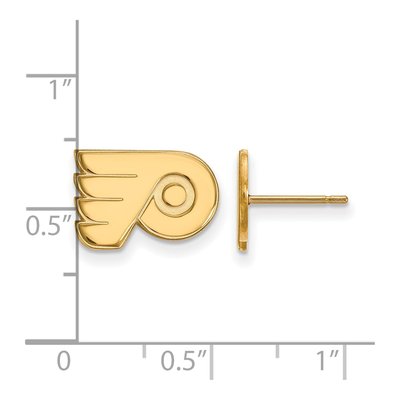 Philadelphia Flyers Gold-Plated Sterling Silver Earrings – view 2