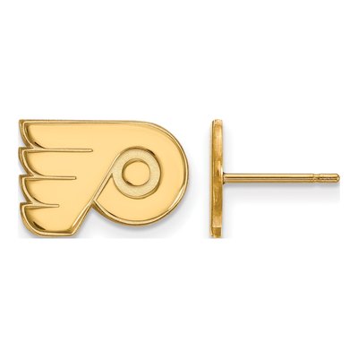 Philadelphia Flyers Gold-Plated Sterling Silver Earrings