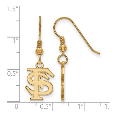 Florida State University Gold-Plated Sterling Silver Seminoles Earrings – view 2