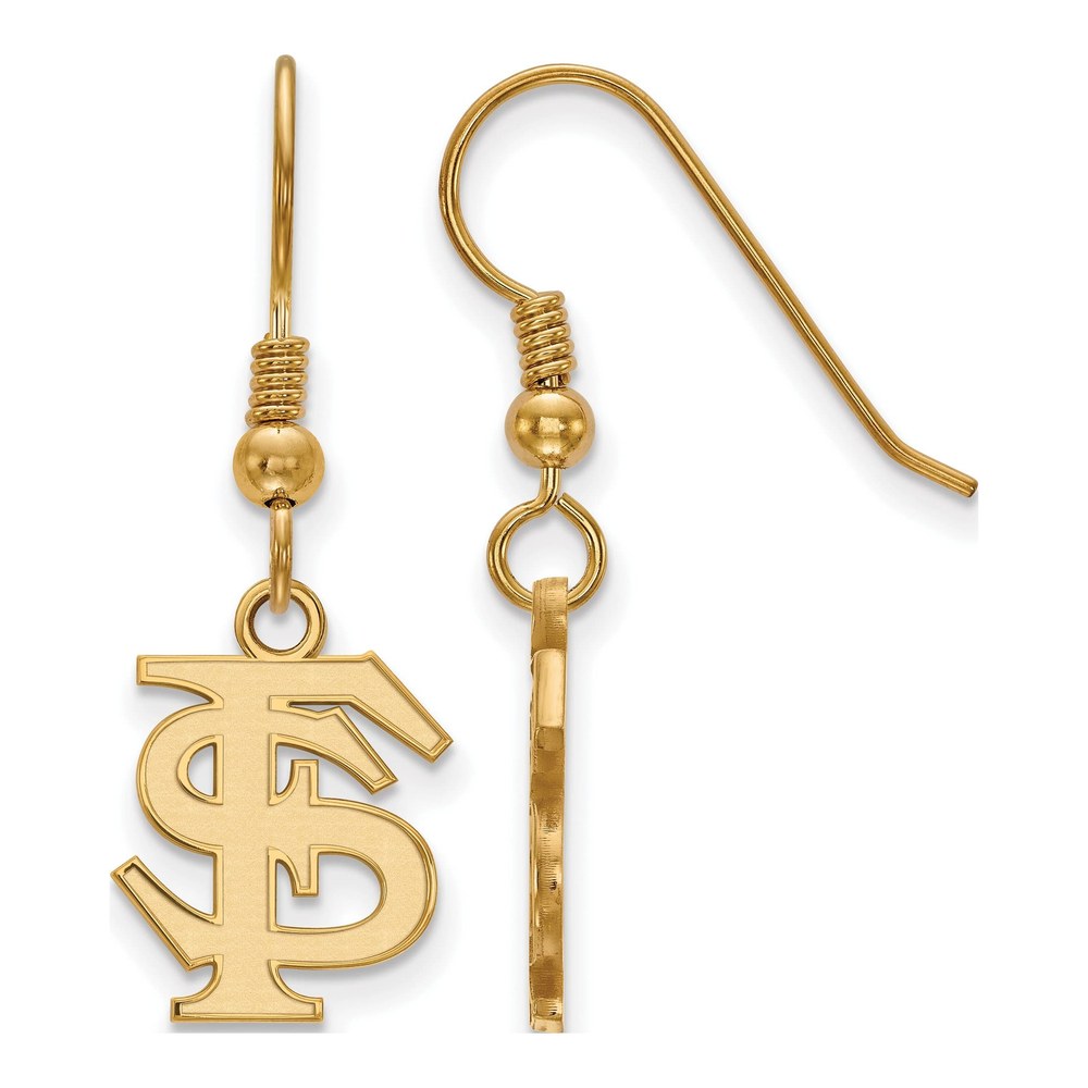 Florida State University Gold-Plated Sterling Silver Seminoles Earrings
