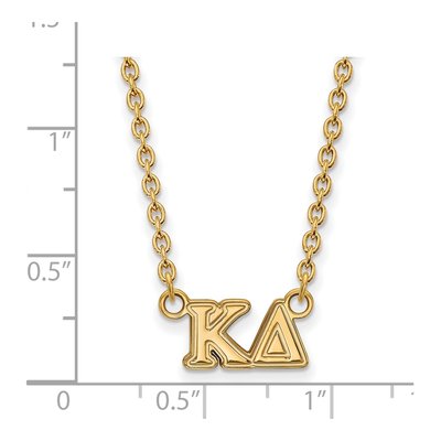 Kappa Delta Gold-Plated Sterling Silver Medium Sorority Necklace – view 2