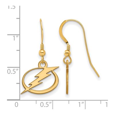 Tampa Bay Lightning Gold-Plated Sterling Silver Earrings – view 2