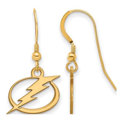 Tampa Bay Lightning Gold-Plated Sterling Silver Earrings