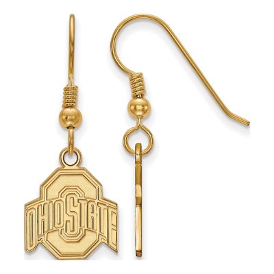 Ohio State University Gold-Plated Sterling Silver Small Earrings