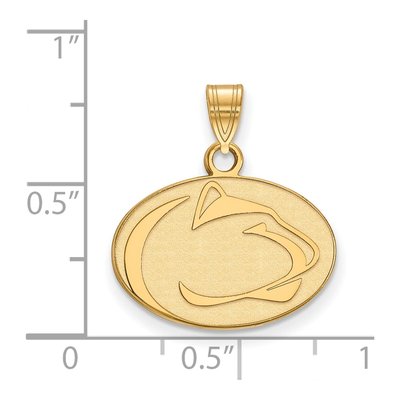 Pennsylvania State University Gold-Plated Sterling Silver Small Penn Lion Pendant – view 2