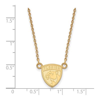Florida Panthers Gold-Plated Sterling Silver Small Pendant Necklace – view 2