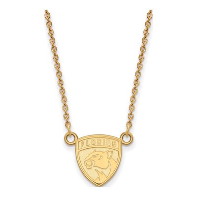 Florida Panthers Gold-Plated Sterling Silver Small Pendant Necklace