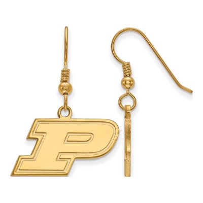 Purdue University Gold-Plated Sterling Silver Letter P Earrings