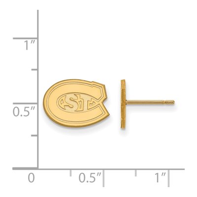 St. Cloud State University Gold-Plated Sterling Silver Earrings – view 2