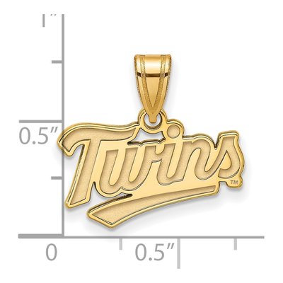 Minnesota Twins Gold-Plated Sterling Silver Small Pendant – view 4