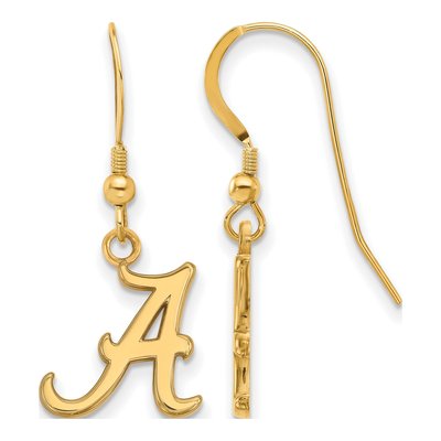 University of Alabama Gold-Plated Sterling Silver Letter A Earrings
