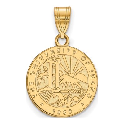 University of Idaho Gold-Plated Sterling Silver Medium Crest Pendant