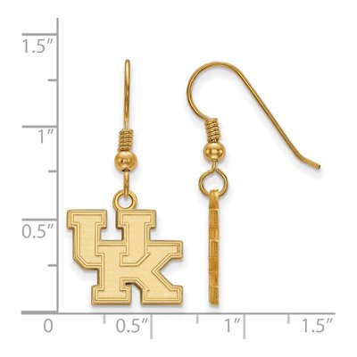 University of Kentucky Gold-Plated Sterling Silver Earrings – view 2