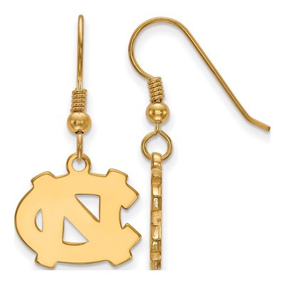 University of North Carolina Gold-Plated Sterling Silver UNC Tar Heels Small Earrings