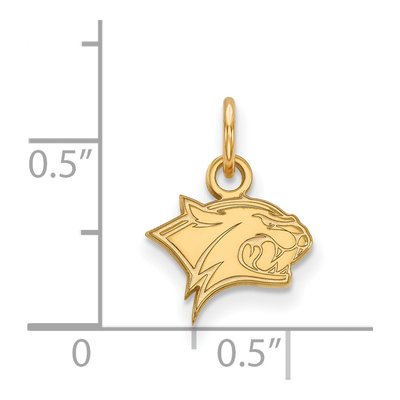 University of New Hampshire Gold-Plated Sterling Silver UNH Wildcats Extra Small Pendant – view 2