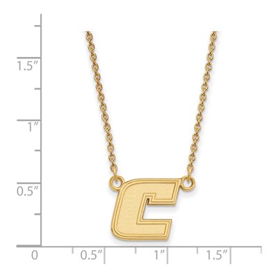 UTC Chattanooga Letter C Pendant Necklace, 18 in – view 2