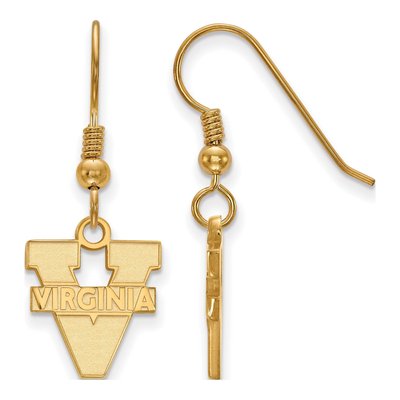 University of Virginia Gold-Plated Sterling Silver UVA Earrings