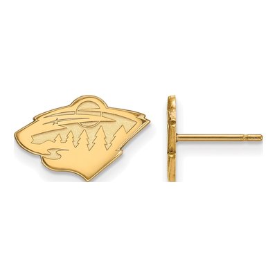 Minnesota Wild Gold-Plated Sterling Silver Earrings