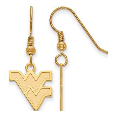 West Virginia University Gold-Plated Sterling Silver Earrings