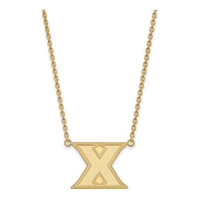 Xavier University Gold-Plated Sterling Silver Large Letter X Pendant Necklace