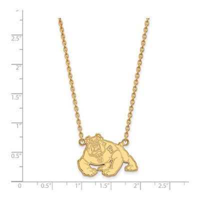 Fresno State Bulldog Pendant Necklace, 18" Silver – view 2