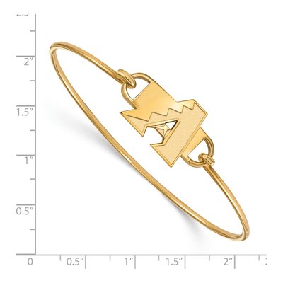 Arizona Diamondbacks Gold-Plated Sterling Silver Small Wire Bangle Bracelet – view 2