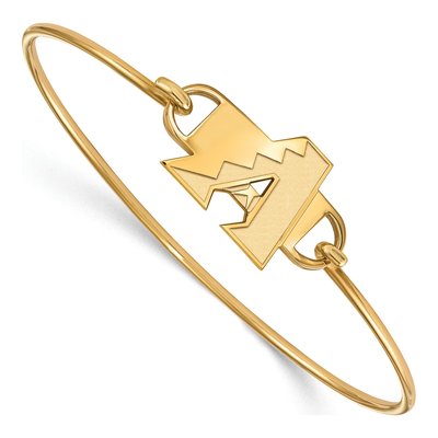 Arizona Diamondbacks Gold-Plated Sterling Silver Small Wire Bangle Bracelet