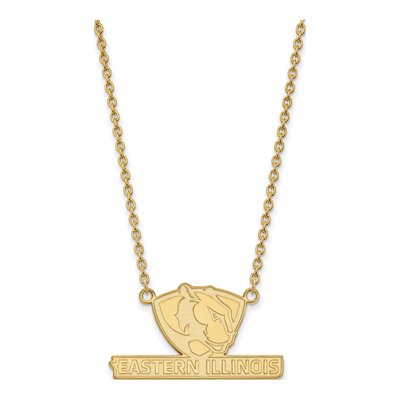 Eastern Illinois University Gold-Plated Sterling Silver Large Pendant Necklace