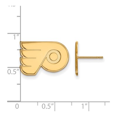 Philadelphia Flyers Gold-Plated Sterling Silver Small Earrings – view 2