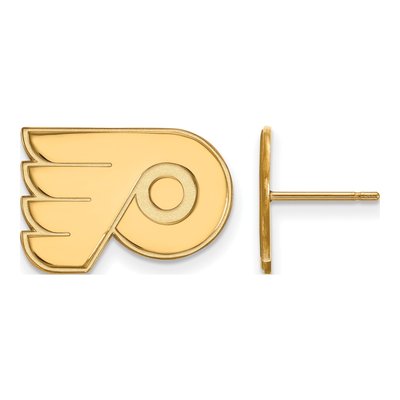 Philadelphia Flyers Gold-Plated Sterling Silver Small Earrings