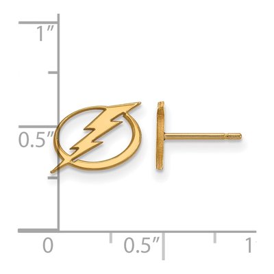 Tampa Bay Lightning Gold-Plated Sterling Silver Earrings – view 2
